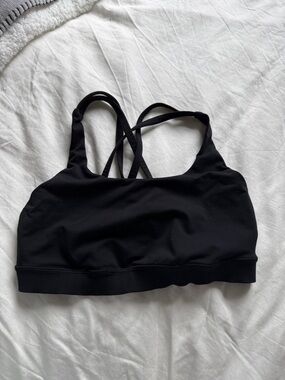 lululemon athletica Black Strappy Crop Sports Bra